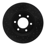 R1 Concepts 02-06 Ford Expedition Front Right Drilled Black Brake Rotor by R1 Concepts RNC-623-54183R