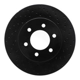 R1 Concepts 02-06 Ford Expedition Front Right Drilled Black Brake Rotor by R1 Concepts RNC-623-54183R