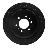 R1 Concepts 04-11 Ford F-150 2WD Rear Right Drilled Black Brake Rotor by R1 Concepts RNC-623-54188R