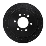 R1 Concepts 04-11 Ford F-150 2WD Rear Right Drilled Black Brake Rotor by R1 Concepts RNC-623-54188R