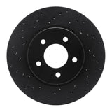 R1 Concepts 05-12 Ford Escape Front Left Drilled Black Brake Rotor by R1 Concepts RNC-623-54193L