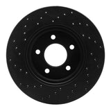 R1 Concepts 05-12 Ford Escape Front Right Drilled Black Brake Rotor by R1 Concepts RNC-623-54193R