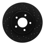 R1 Concepts 05-12 Ford Escape Front Right Drilled Black Brake Rotor by R1 Concepts RNC-623-54193R