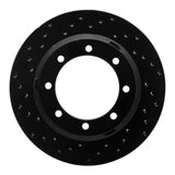 R1 Concepts 05-12 Ford F-350 Super Duty 2WD Rear Left Drilled Black Brake Rotor by R1 Concepts RNC-623-54200L