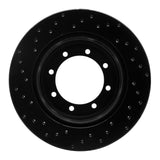 R1 Concepts 05-12 Ford F-350 Super Duty 2WD Rear Right Drilled Black Brake Rotor by R1 Concepts RNC-623-54200R
