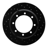 R1 Concepts 05-12 Ford F-350 Super Duty 2WD Rear Right Drilled Black Brake Rotor by R1 Concepts RNC-623-54200R