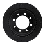 R1 Concepts 08-21 Ford E-150 Rear Right Drilled Black Brake Rotor by R1 Concepts RNC-623-54208R