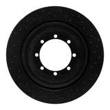 R1 Concepts 08-19 Ford E-450 Super Duty Rear Left Drilled Black Brake Rotor by R1 Concepts RNC-623-54212L