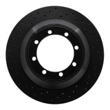 R1 Concepts 08-19 Ford E-450 Super Duty Rear Left Drilled Black Brake Rotor by R1 Concepts RNC-623-54212L