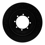 R1 Concepts 08-19 Ford E-450 Super Duty Rear Right Drilled Black Brake Rotor by R1 Concepts RNC-623-54212R