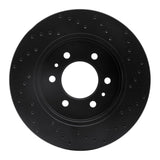 R1 Concepts 2-9 Ford F-150 2WD Front Left Drilled Black Brake Rotor by R1 Concepts RNC-623-54215L