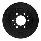 R1 Concepts 2-9 Ford F-150 2WD Front Right Drilled Black Brake Rotor by R1 Concepts RNC-623-54215R
