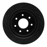 R1 Concepts 12-14 Ford F-150 2WD Rear Right Drilled Black Brake Rotor by R1 Concepts RNC-623-54218R