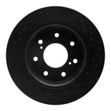R1 Concepts 10-14 Ford F-150 2WD Front Left Drilled Black Brake Rotor by R1 Concepts RNC-623-54219L