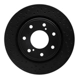 R1 Concepts 10-14 Ford F-150 2WD Front Left Drilled Black Brake Rotor by R1 Concepts RNC-623-54219L