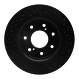 R1 Concepts 10-14 Ford F-150 2WD Front Right Drilled Black Brake Rotor by R1 Concepts RNC-623-54219R