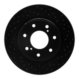 R1 Concepts 10-14 Ford F-150 2WD Front Right Drilled Black Brake Rotor by R1 Concepts RNC-623-54219R