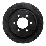 R1 Concepts 15-17 Ford F-150 2WD Rear Left Drilled Black Brake Rotor by R1 Concepts RNC-623-54231L