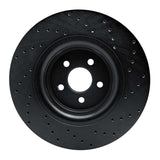 R1 Concepts 15-21 Lincoln Continental Front Left Drilled Black Brake Rotor by R1 Concepts RNC-623-55006L