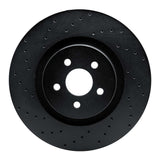 R1 Concepts 15-21 Lincoln Continental Front Left Drilled Black Brake Rotor by R1 Concepts RNC-623-55006L