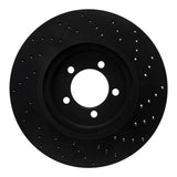 R1 Concepts 03-05 Lincoln Aviator Front Left Drilled Black Brake Rotor by R1 Concepts RNC-623-55007L
