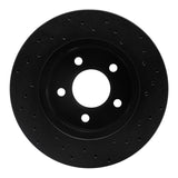 R1 Concepts 91-94 Ford Crown Victoria Front Left Drilled Black Brake Rotor by R1 Concepts RNC-623-56009L