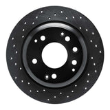 R1 Concepts 99-01 Acura RL Rear Left Drilled Black Brake Rotor by R1 Concepts RNC-623-58016L