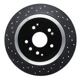 R1 Concepts 14-16 Acura MDX Rear Left Drilled Black Brake Rotor by R1 Concepts RNC-623-58028L