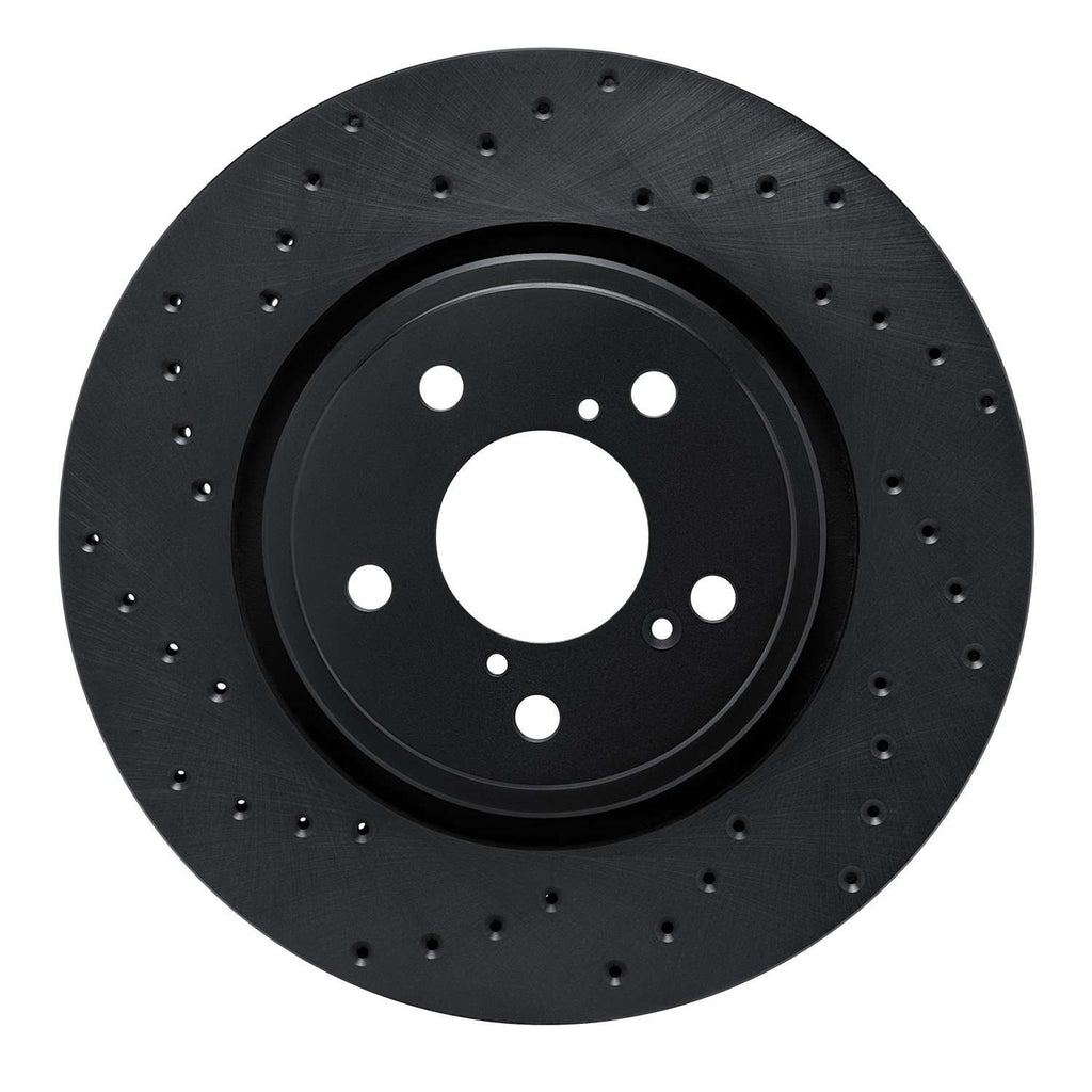 R1 Concepts 17-20 Acura MDX Front Left Drilled Black Brake Rotor | RNC ...