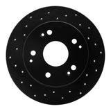 R1 Concepts 97-06 Honda Rsx Rear Left Drilled Black Brake Rotor by R1 Concepts RNC-623-59026L