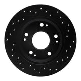 R1 Concepts 11-15 Honda CR-Z Rear Left Drilled Black Brake Rotor by R1 Concepts RNC-623-59035L