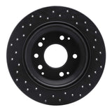 R1 Concepts 91-99 Acura Legend Rear Left Drilled Black Brake Rotor by R1 Concepts RNC-623-59041L