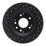 R1 Concepts 91-99 Acura Legend Rear Right Drilled Black Brake Rotor by R1 Concepts RNC-623-59041R