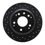 R1 Concepts 91-99 Acura Legend Rear Right Drilled Black Brake Rotor by R1 Concepts RNC-623-59041R