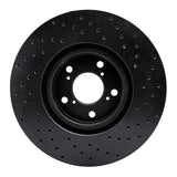R1 Concepts 07-20 Acura MDX Front Left Drilled Black Brake Rotor by R1 Concepts RNC-623-59053L