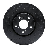 R1 Concepts 07-20 Acura MDX Front Left Drilled Black Brake Rotor by R1 Concepts RNC-623-59053L
