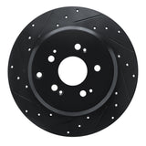 R1 Concepts 07-17 Acura MDX Rear Left Drilled Black Brake Rotor by R1 Concepts RNC-623-59054L
