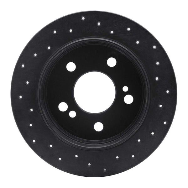R1 Concepts 83-95 Mercedes-Benz 190D Rear Left Drilled Black Brake ...