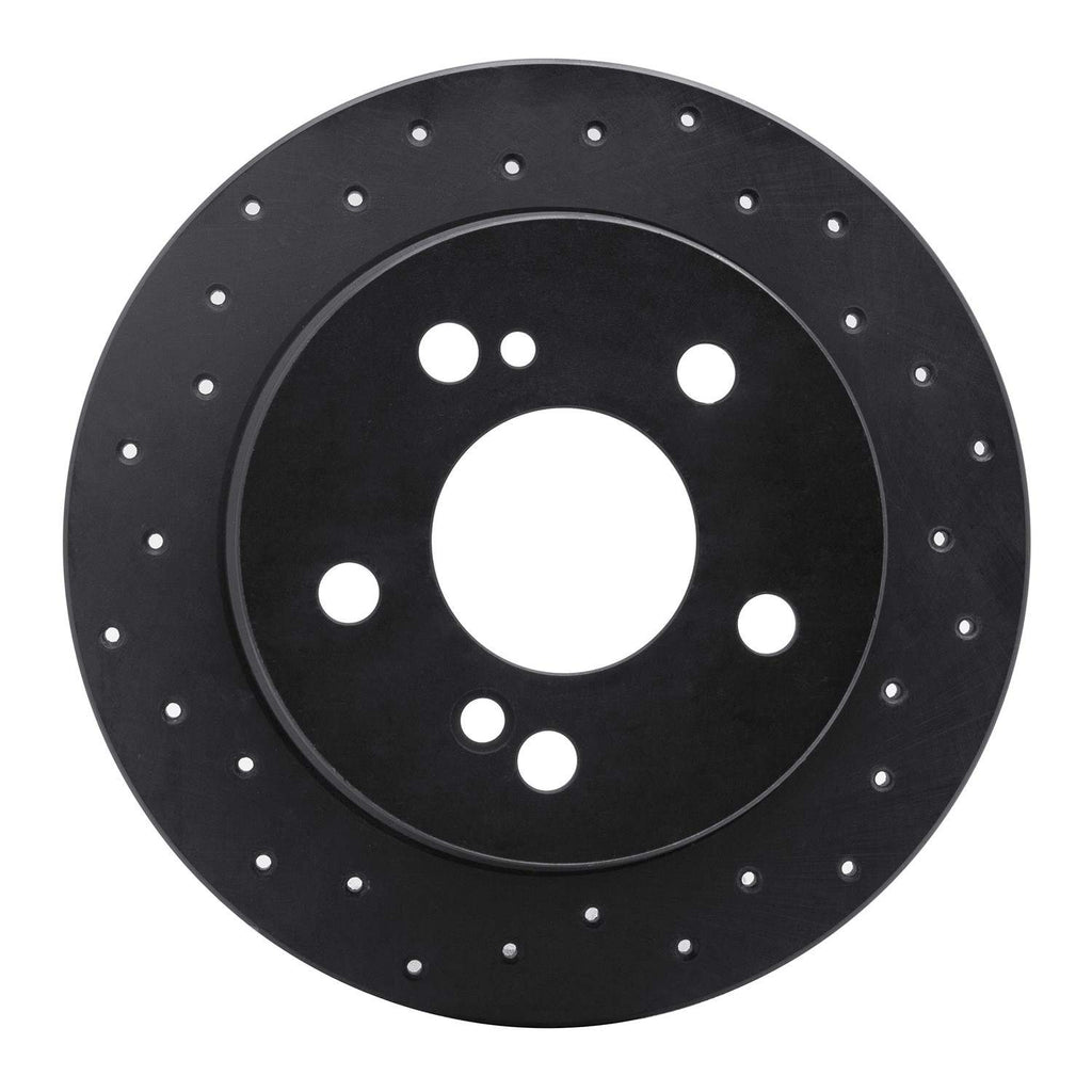 R1 Concepts 83-95 Mercedes-Benz 190D Rear Left Drilled Black Brake ...
