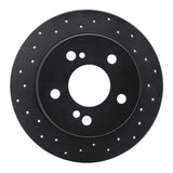 R1 Concepts 83-95 Mercedes-Benz 190D Rear Left Drilled Black Brake Rotor by R1 Concepts RNC-623-63015L