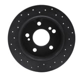 R1 Concepts 83-95 Mercedes-Benz 190D Rear Right Drilled Black Brake Rotor by R1 Concepts RNC-623-63015R