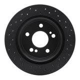 R1 Concepts 92-95 Mercedes-Benz 400E Rear Left Drilled Black Brake Rotor by R1 Concepts RNC-623-63026L