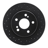 R1 Concepts 92-95 Mercedes-Benz 400E Rear Right Drilled Black Brake Rotor by R1 Concepts RNC-623-63026R