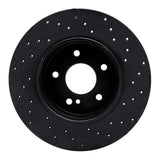 R1 Concepts 94-11 Mercedes-Benz C230 Rear Left Drilled Black Brake Rotor by R1 Concepts RNC-623-63032L