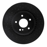 R1 Concepts 98-09 Mercedes-Benz C32 AMG Rear Left Drilled Black Brake Rotor by R1 Concepts RNC-623-63040L