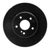 R1 Concepts 98-09 Mercedes-Benz C32 AMG Rear Left Drilled Black Brake Rotor by R1 Concepts RNC-623-63040L