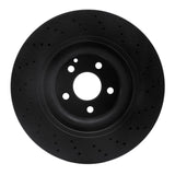 R1 Concepts 01-06 Mercedes-Benz CL55 AMG Front Drilled Black Brake Rotor by R1 Concepts RNC-623-63041