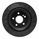 R1 Concepts 03-17 Mercedes-Benz CLS400 Rear Left Drilled Black Brake Rotor by R1 Concepts RNC-623-63053L