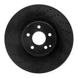 R1 Concepts 07-14 Mercedes-Benz CL550 Front Drilled Black Brake Rotor by R1 Concepts RNC-623-63075