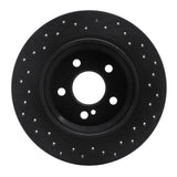 R1 Concepts 07-13 Mercedes-Benz SL550 Rear Left Drilled Black Brake Rotor by R1 Concepts RNC-623-63078L